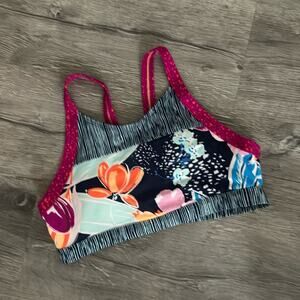 NWOT Athleta Girl Paradise Splash Bikini Top Size XXL / 16